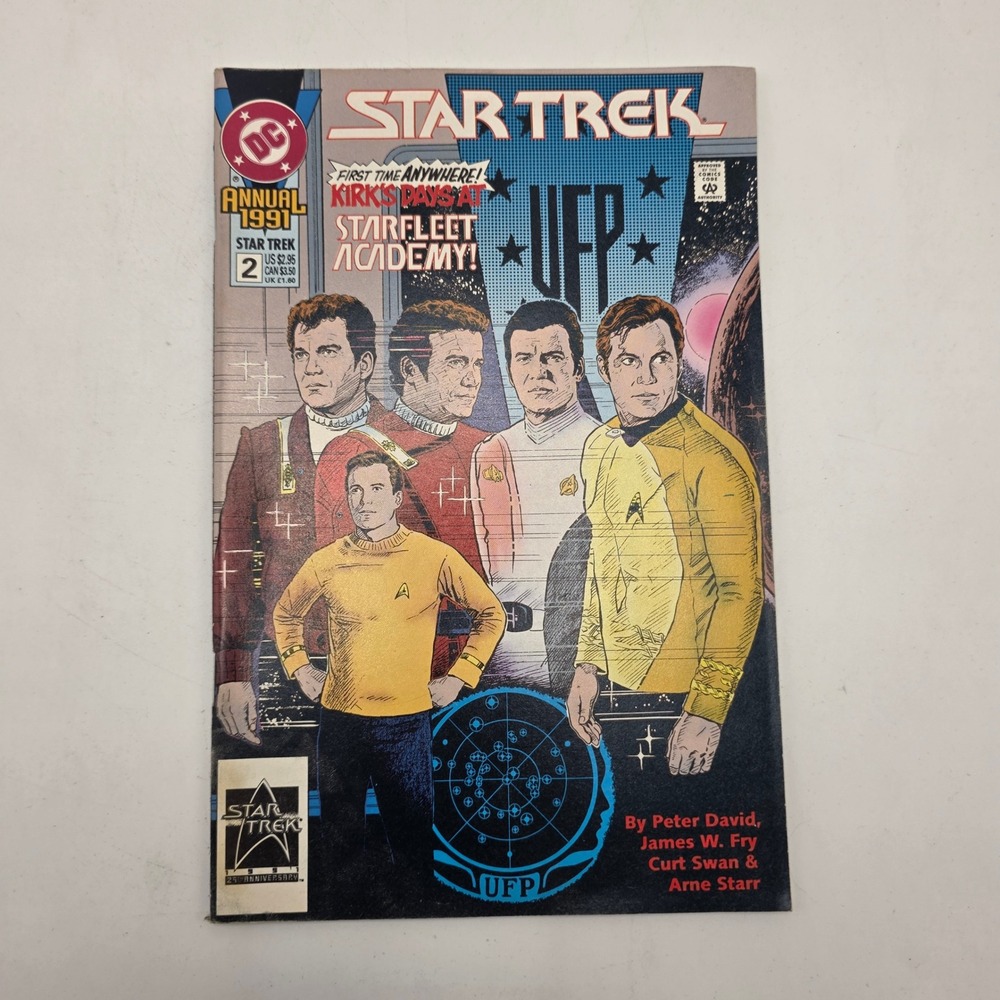 DC Comics Star Trek Annual 1991 2 Kirk Starfleet Academy 25th Anniversary Sci-Fi